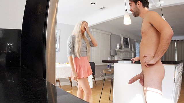 Logan Wants To Fuck The Hot Babysitter After Watching Her Cam Show - Elsa Jean